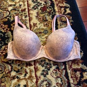 Victorias Secret Floral Lace Pink Bra